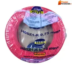 Hes Nyaf Kablo 0,75 Mm Kırmızı (H05z1-K) Halojen Free